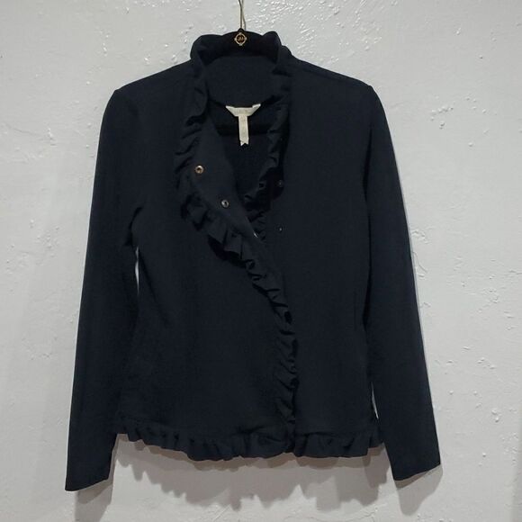 Matilda Jane All is Calm Jacket with Moto Style Snaps in Black Size S - Picture 3 of 14